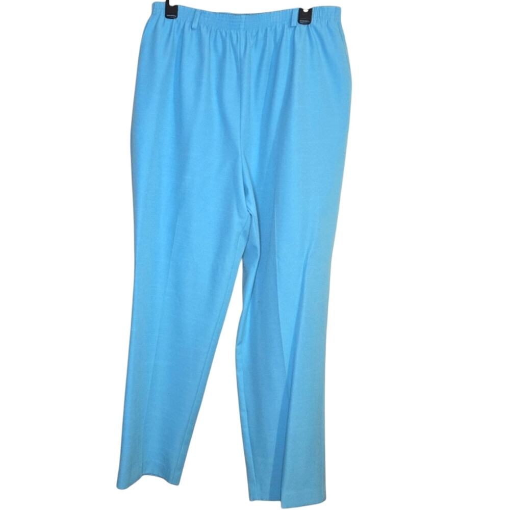Alfred Dunner 18W Blue Elastic Waist Pants [0235]